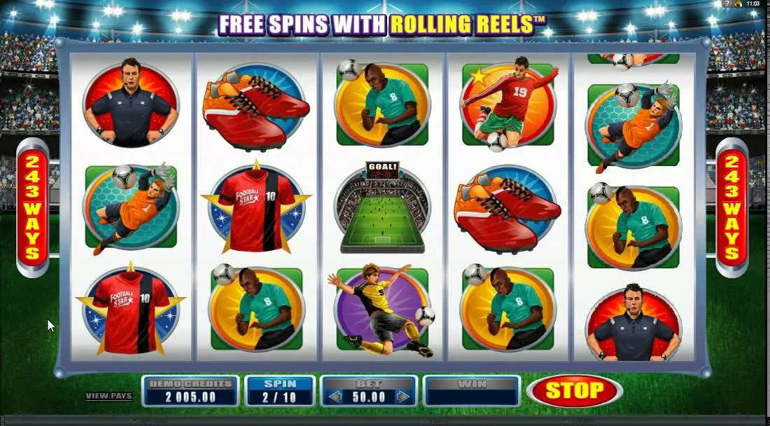 Tragamonedas Football Star online en Arturo Vidal Casino